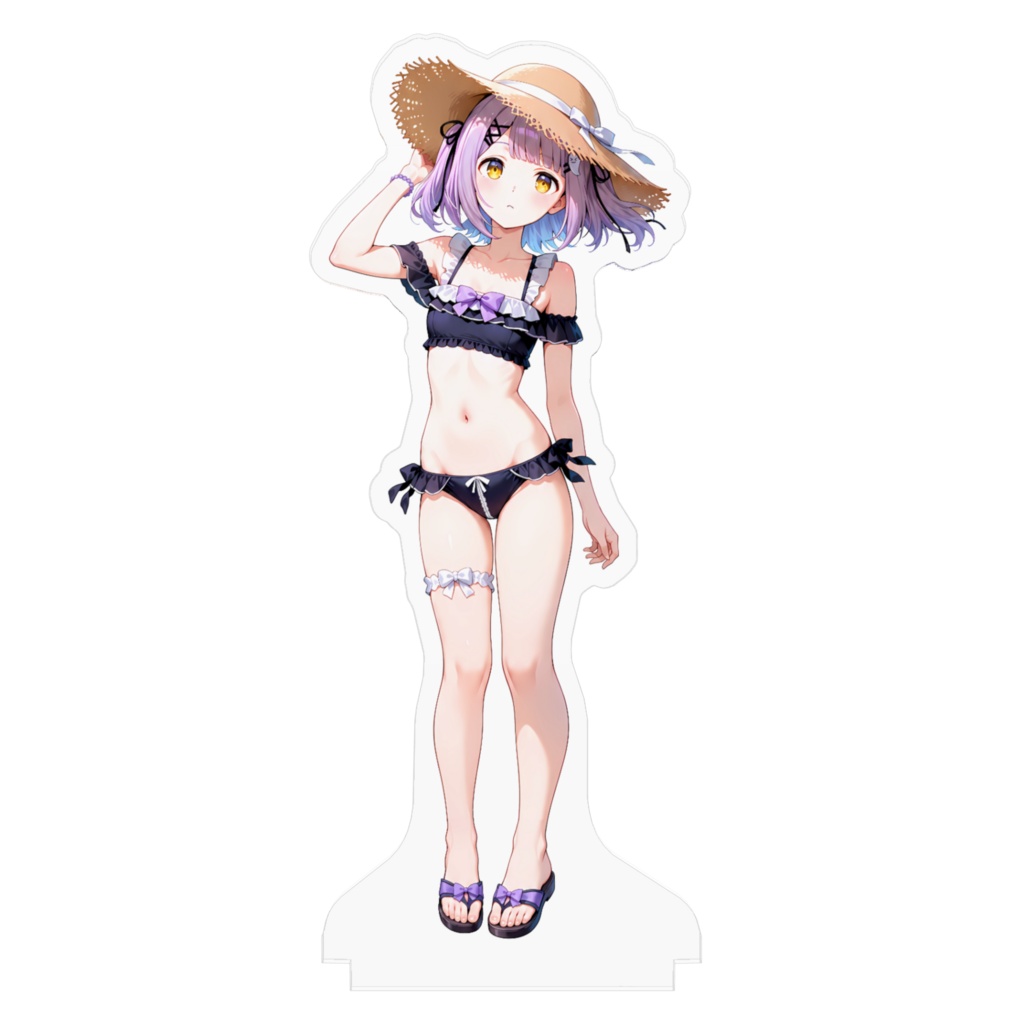 【非公式】紫宮るな_水着アクリルフィギュア1