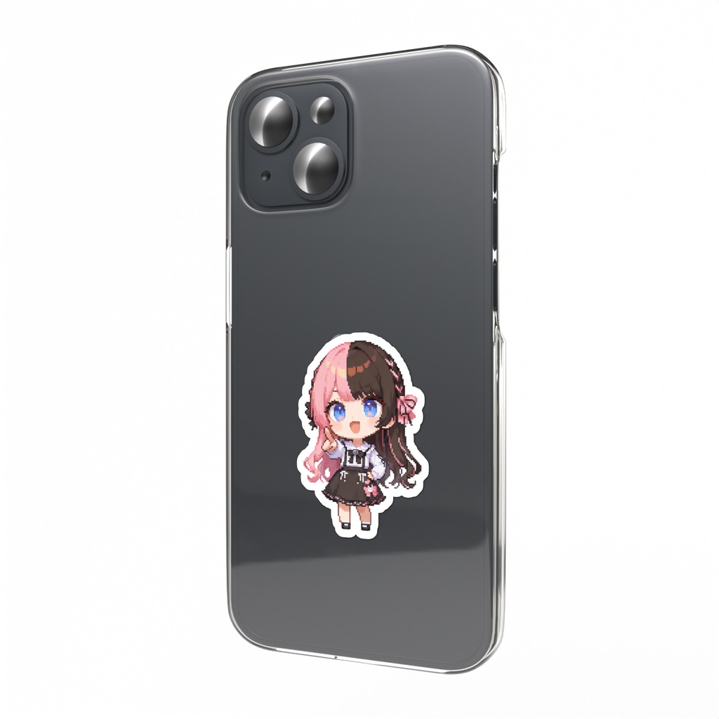 【非公式】橘ひなの_ピクセル_スマホステッカー(2パターン)