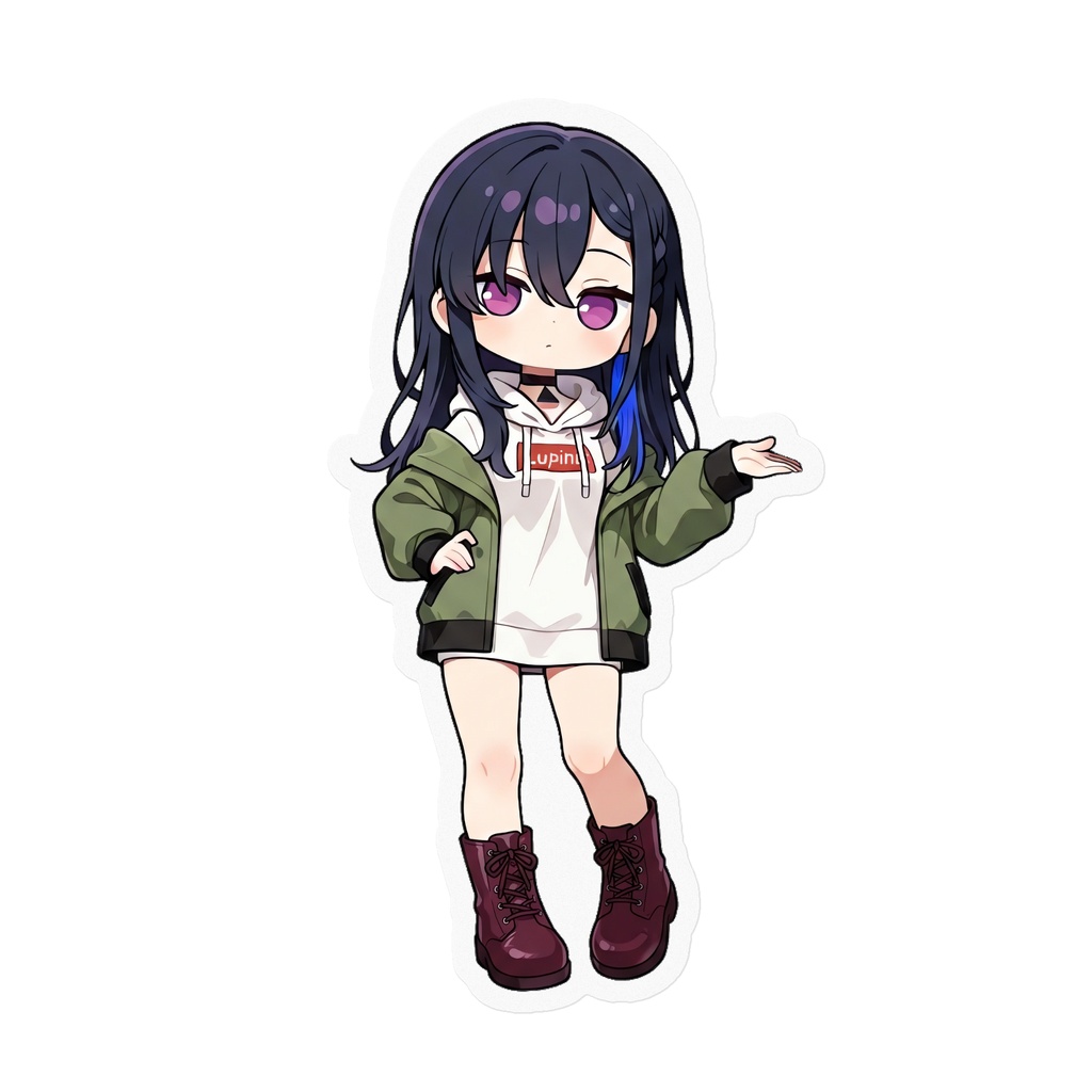 【非公式】一ノ瀬うるは(4頭身)_ポージング_ステッカー
