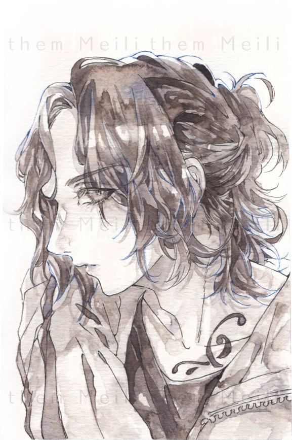 原画イラスト 水彩 HALU