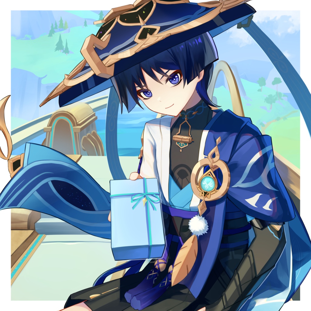 放浪者 アクリルブロック 巡水の風 Ver. - 赤紅アイライン Official