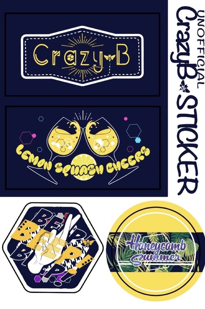 ホログラムステッカー　Crazy:B