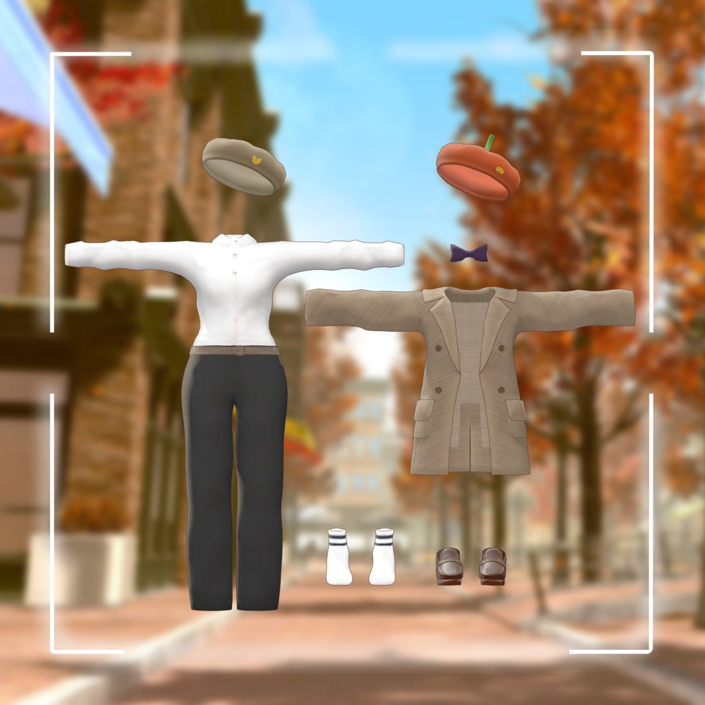 🎃ハロウィンアプデ!!🎃 PreppyUrbanSet、街灯りの詩セット【10+αアバター対応】