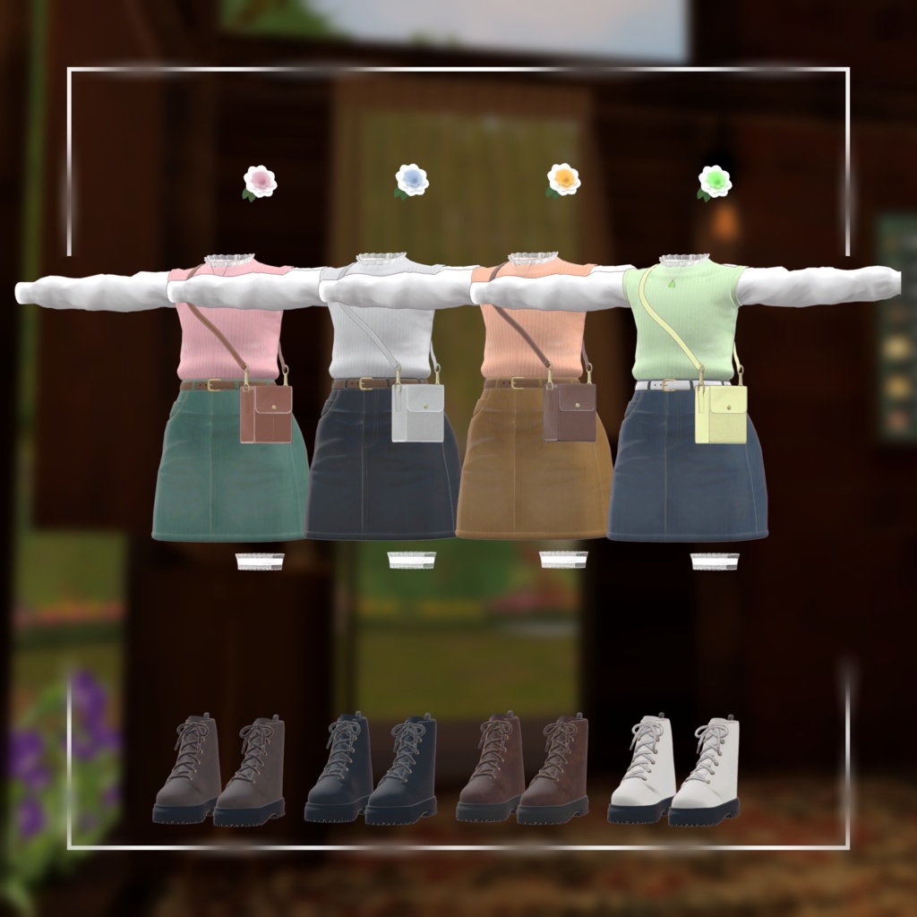 【ツユナ発売記念応援セール!!】時雨の街歩きセット – ShigureCasualSet【ツユナ対応服】