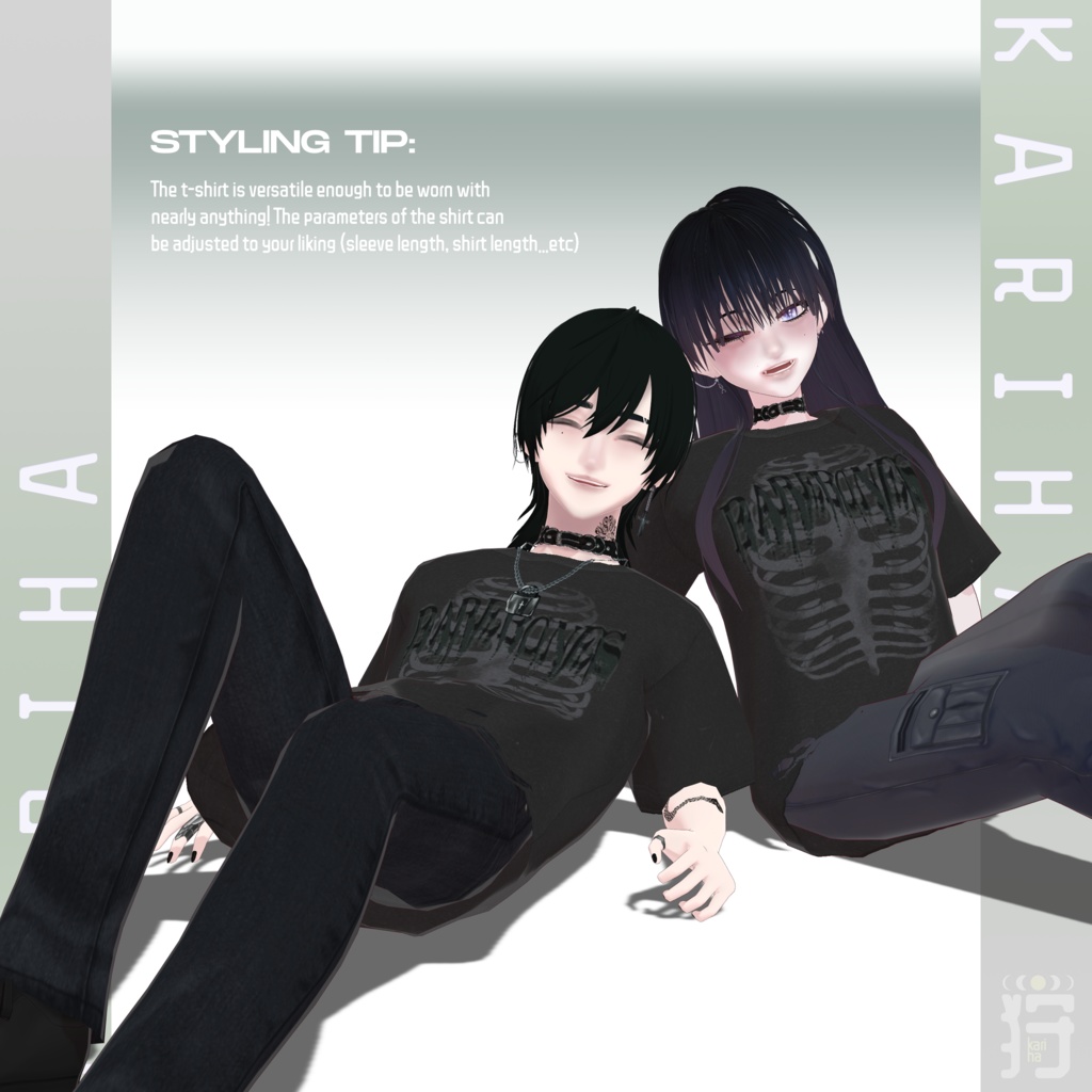 【VRoid】Distressed Tee デストロイT | #KarihaVR