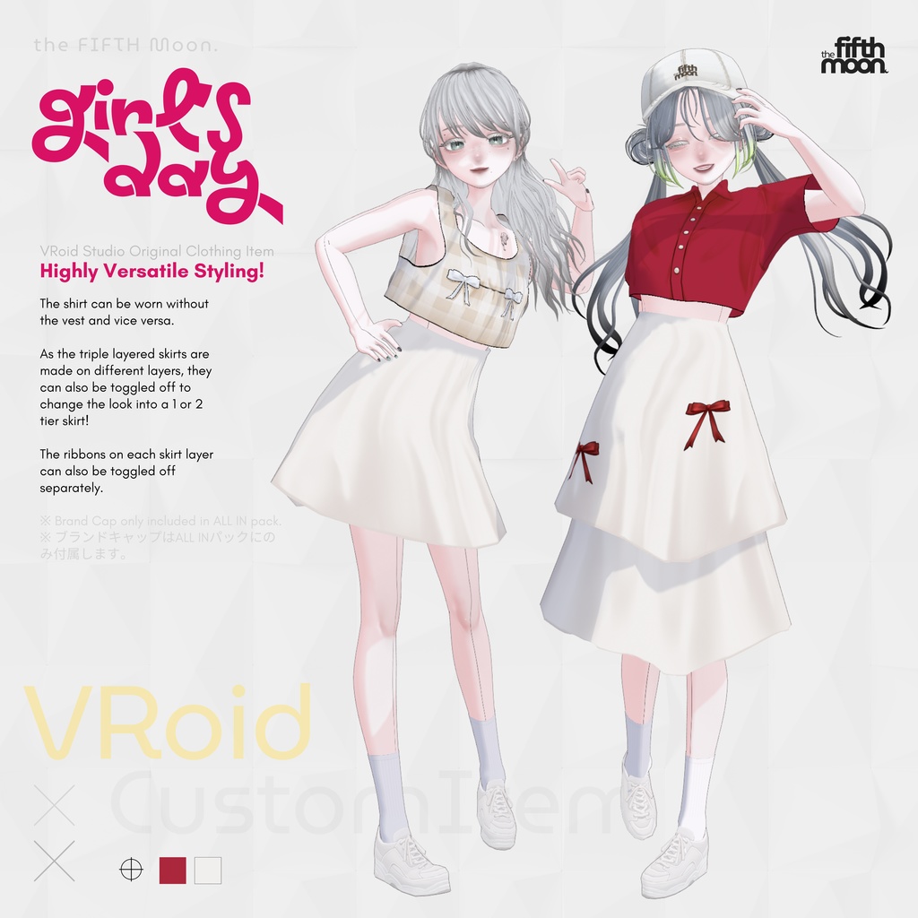【VRoid】Girl's Day *SALE* | mix&match colours | #theFIFTHMoon