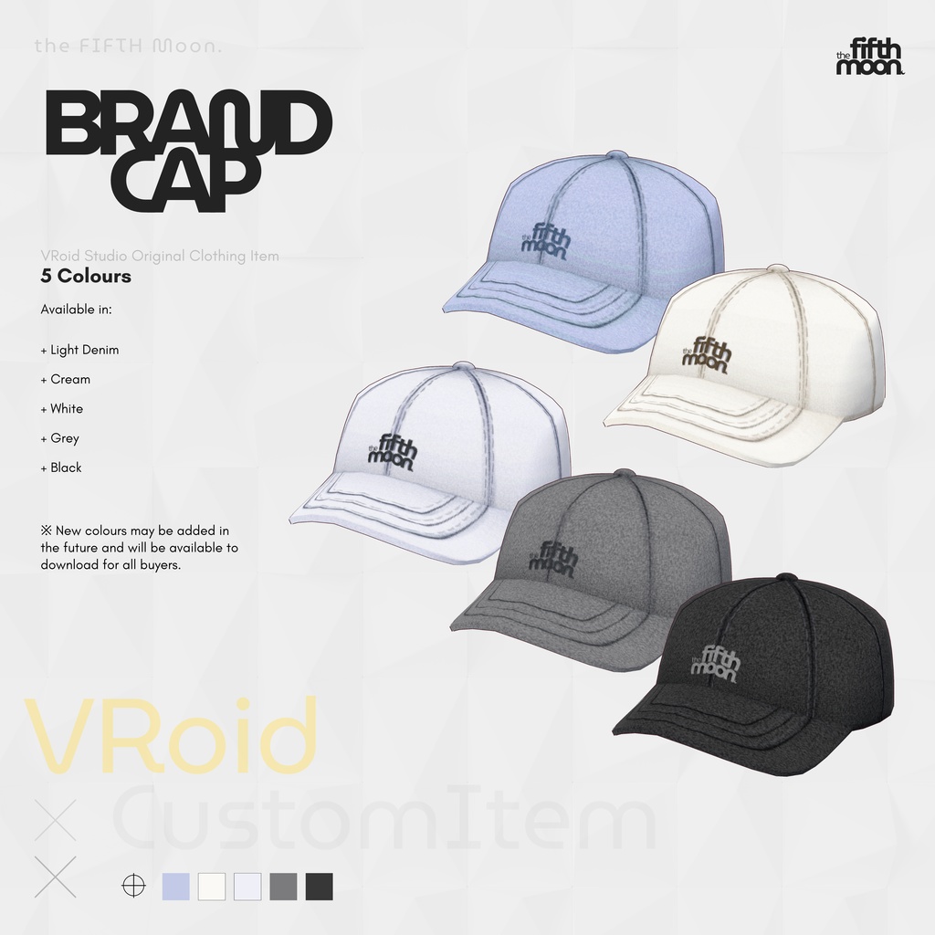 【VRoid】Brand Cap | #theFIFTHMoon