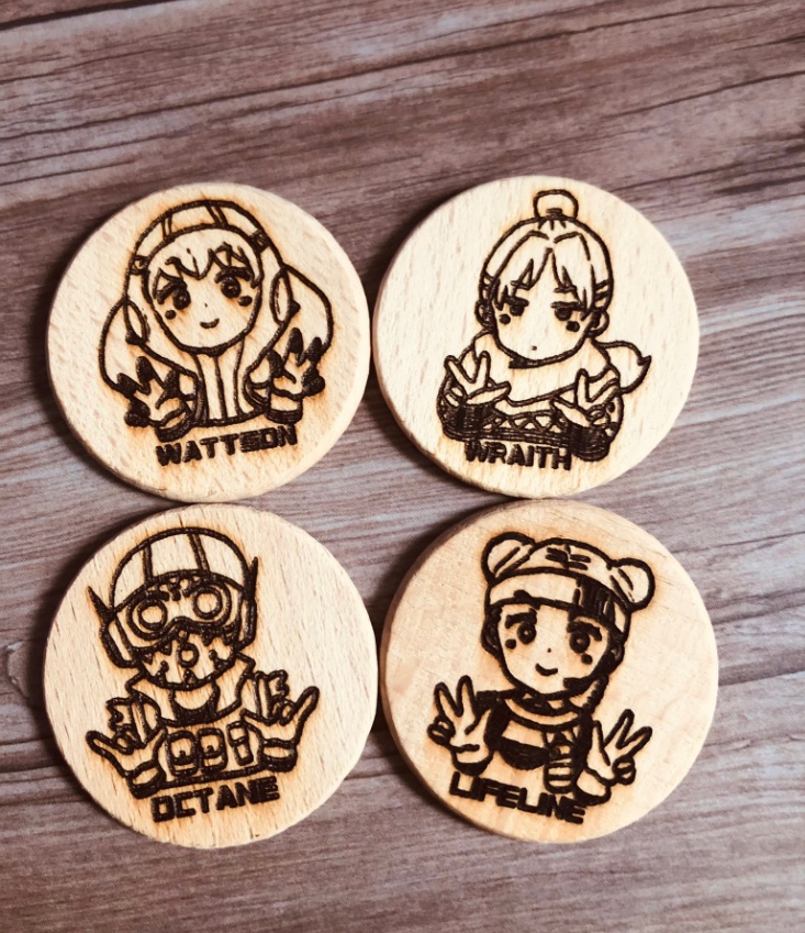 えぺくすウッドキーホルダー