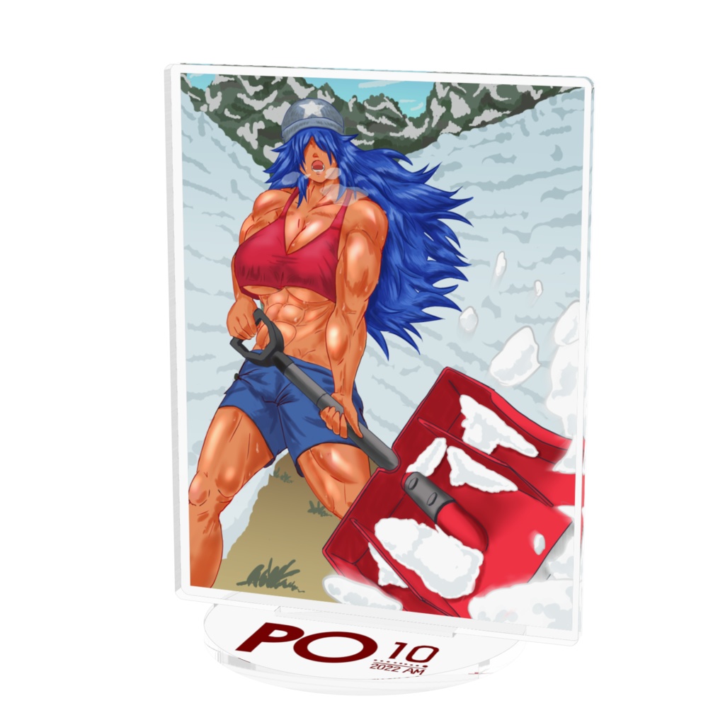 肉弾の射手アクリルフィギュア・コミックPOver