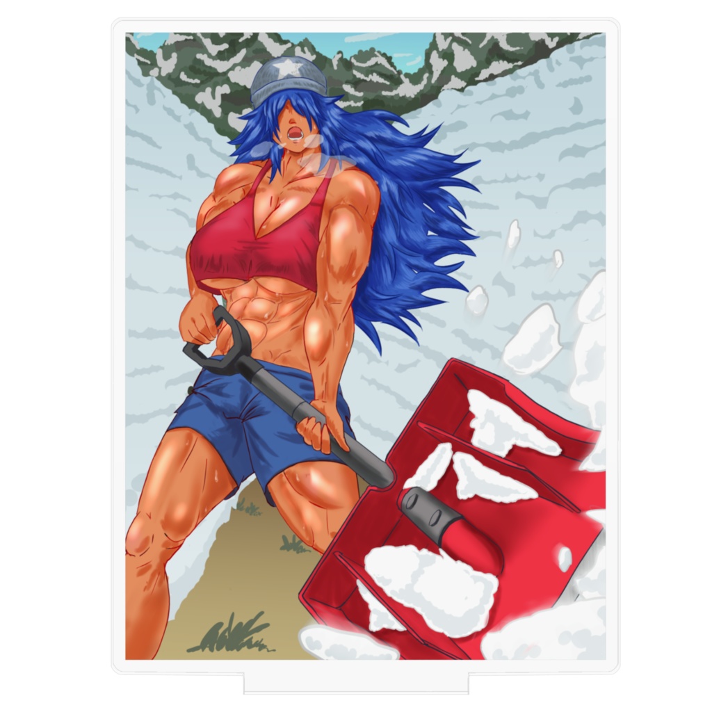 肉弾の射手アクリルフィギュア・コミックPOver