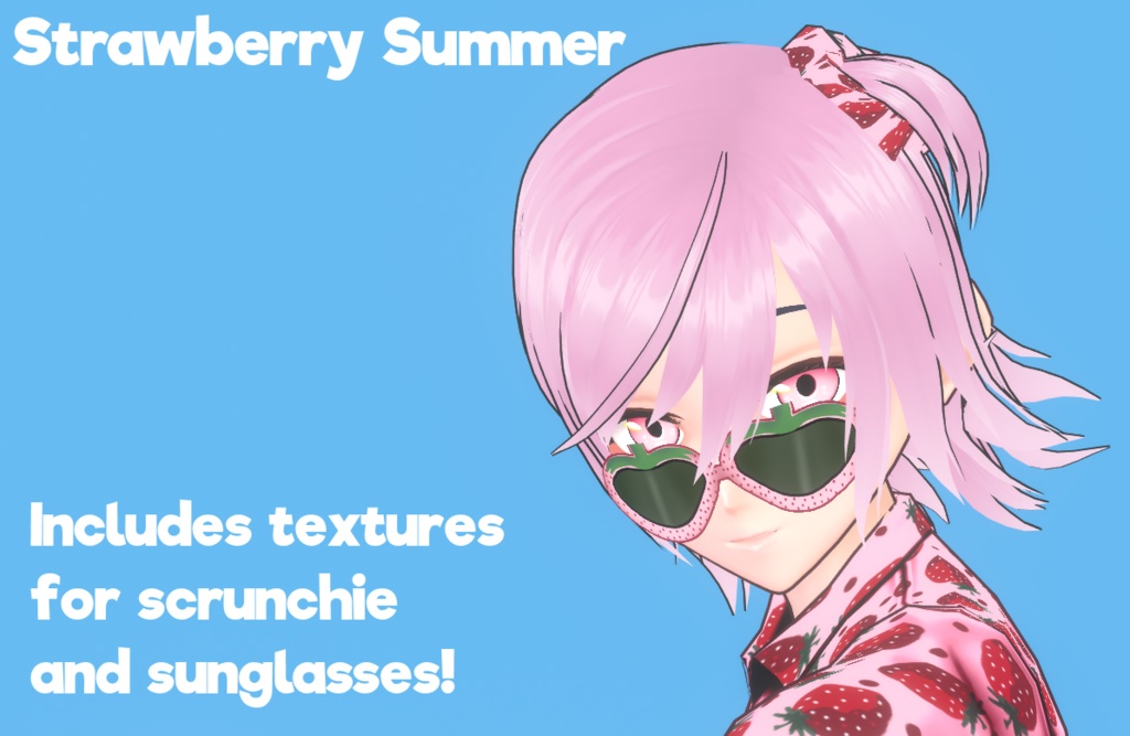 FREE Strawberry Summer VRoid Outfit