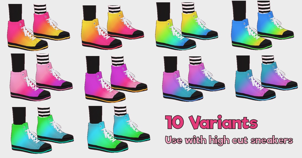 FREE Electric Hi-Tops for VRoid Studio (Beta/Stable)