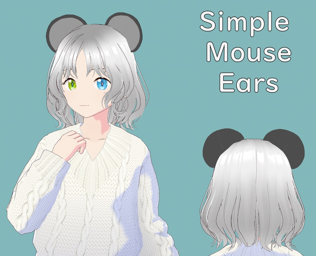 FREE - Mouse Ears Preset for VRoid Stable