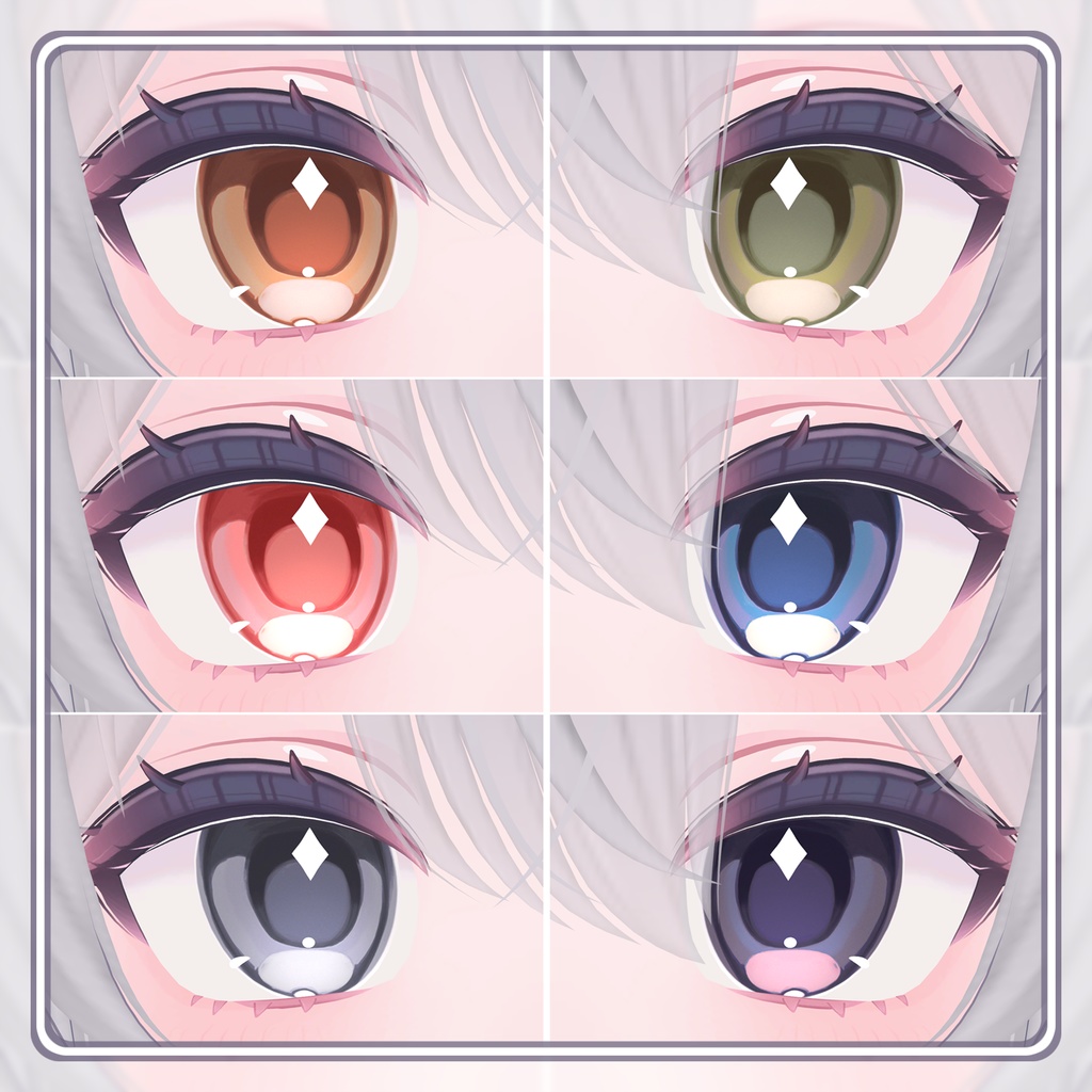 【16 Avatars】 Gooey Eye Textures (6色 6Color)