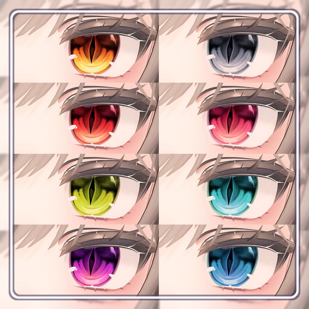 【16 Avatars】 Devil Eye Textures (8色 8Color)