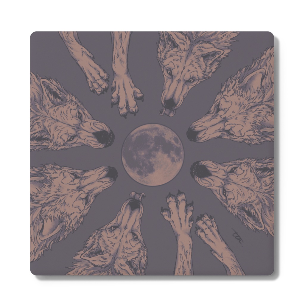月とオオカミ コースター