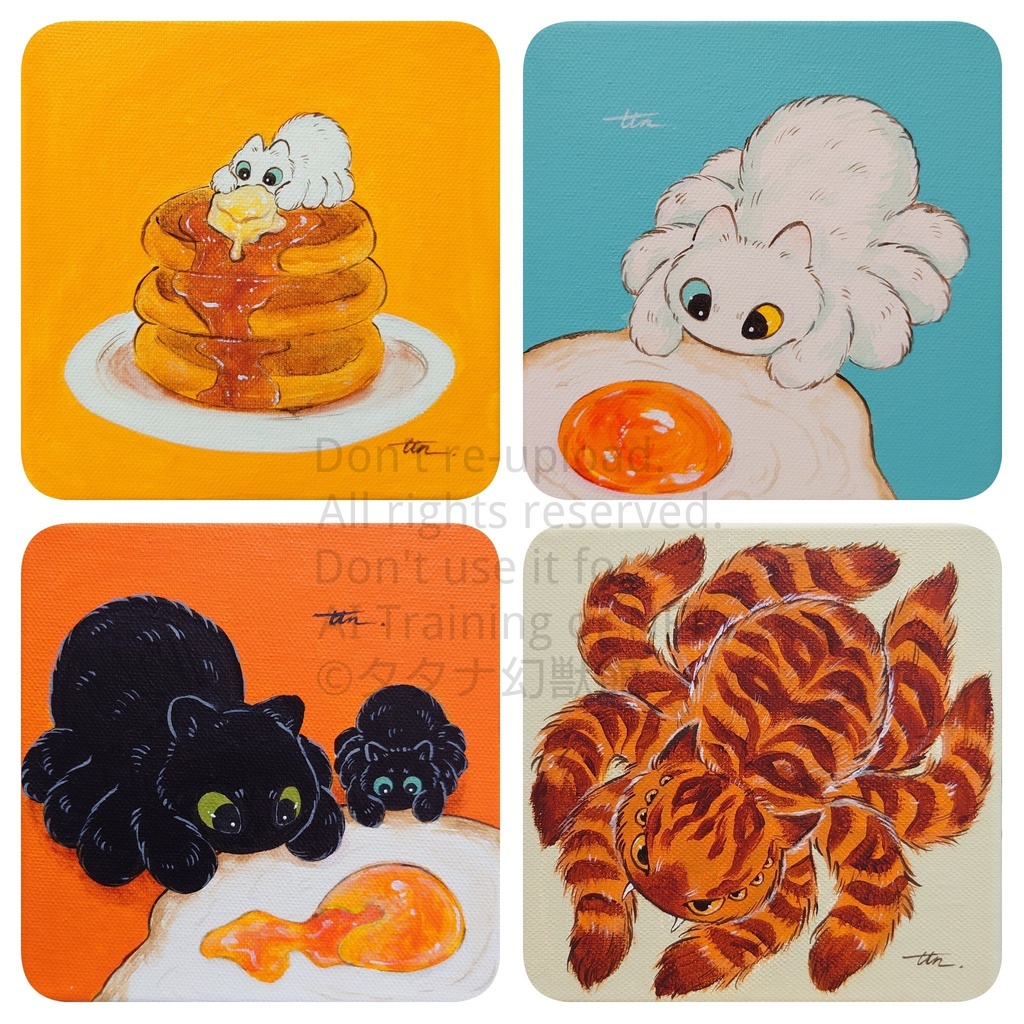クモネコ原画キャンバス
