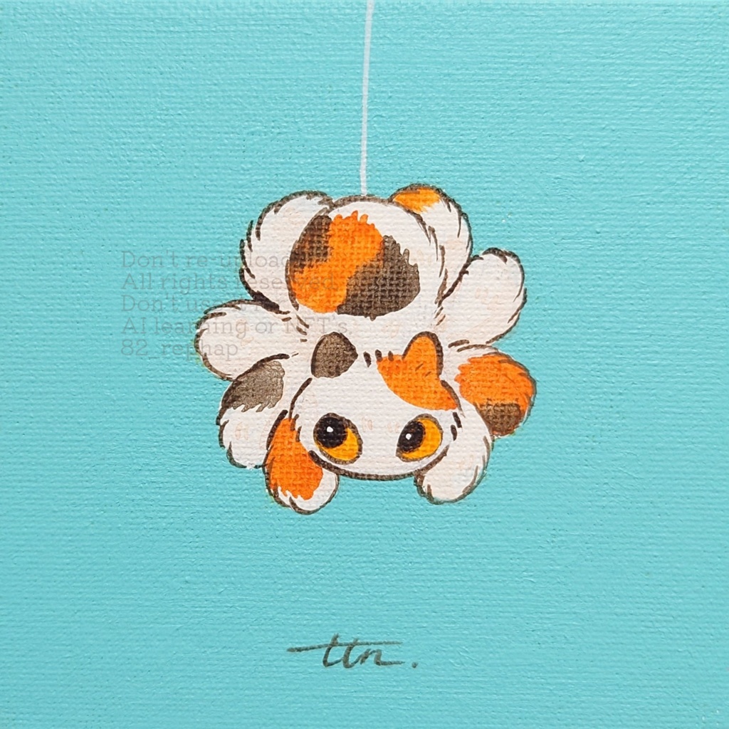 クモネコ原画ミニキャンバス