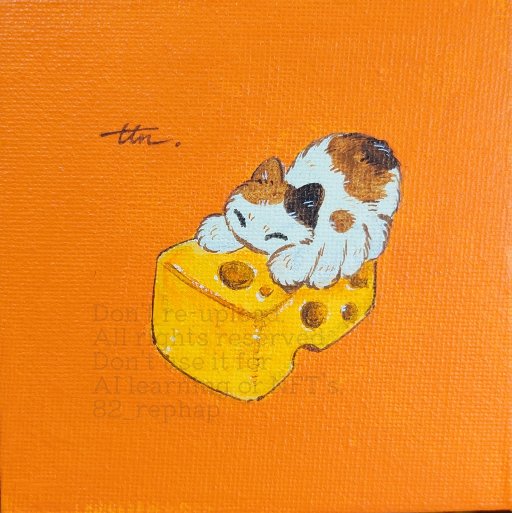 クモネコ原画ミニキャンバス