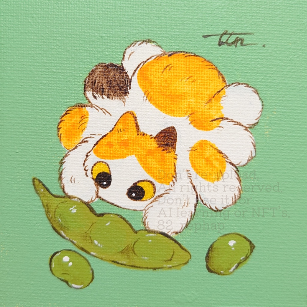 クモネコ原画ミニキャンバス