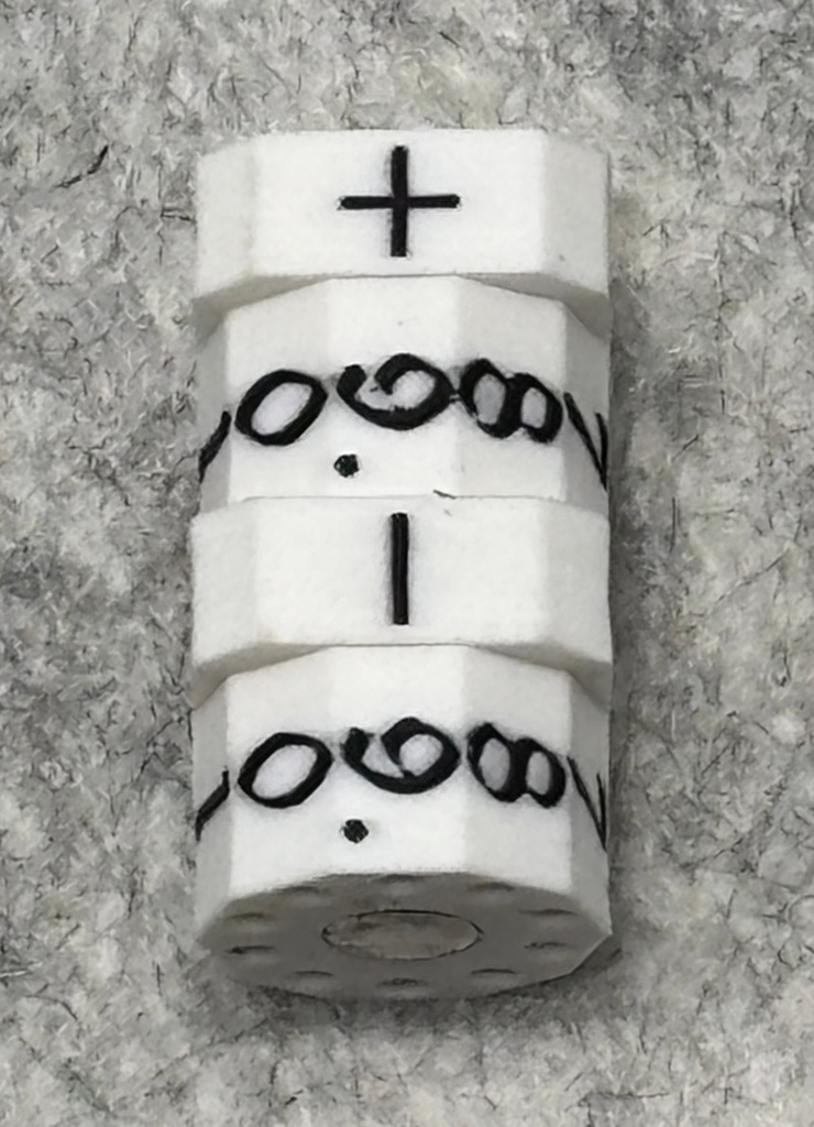 TCGスキルカウンター/1桁表示(ホワイト)