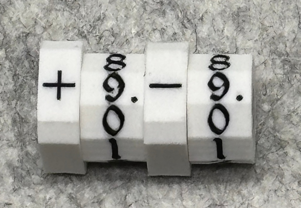 TCGスキルカウンター/1桁表示(ホワイト)