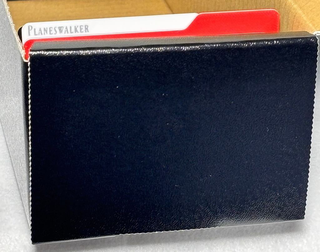 TCG横向きセパレーター/5色セット(白、黒、赤、緑、青)