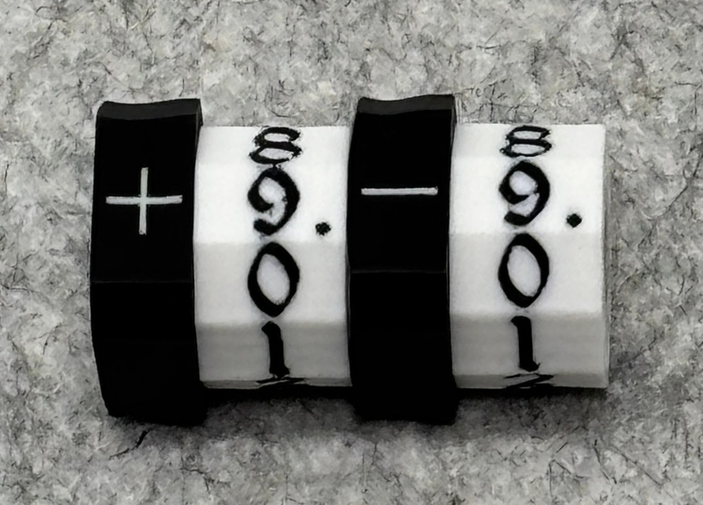 TCGスキルカウンター/1桁表示(ブラック)