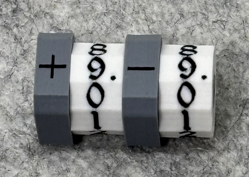 TCGスキルカウンター/1桁表示(グレー)