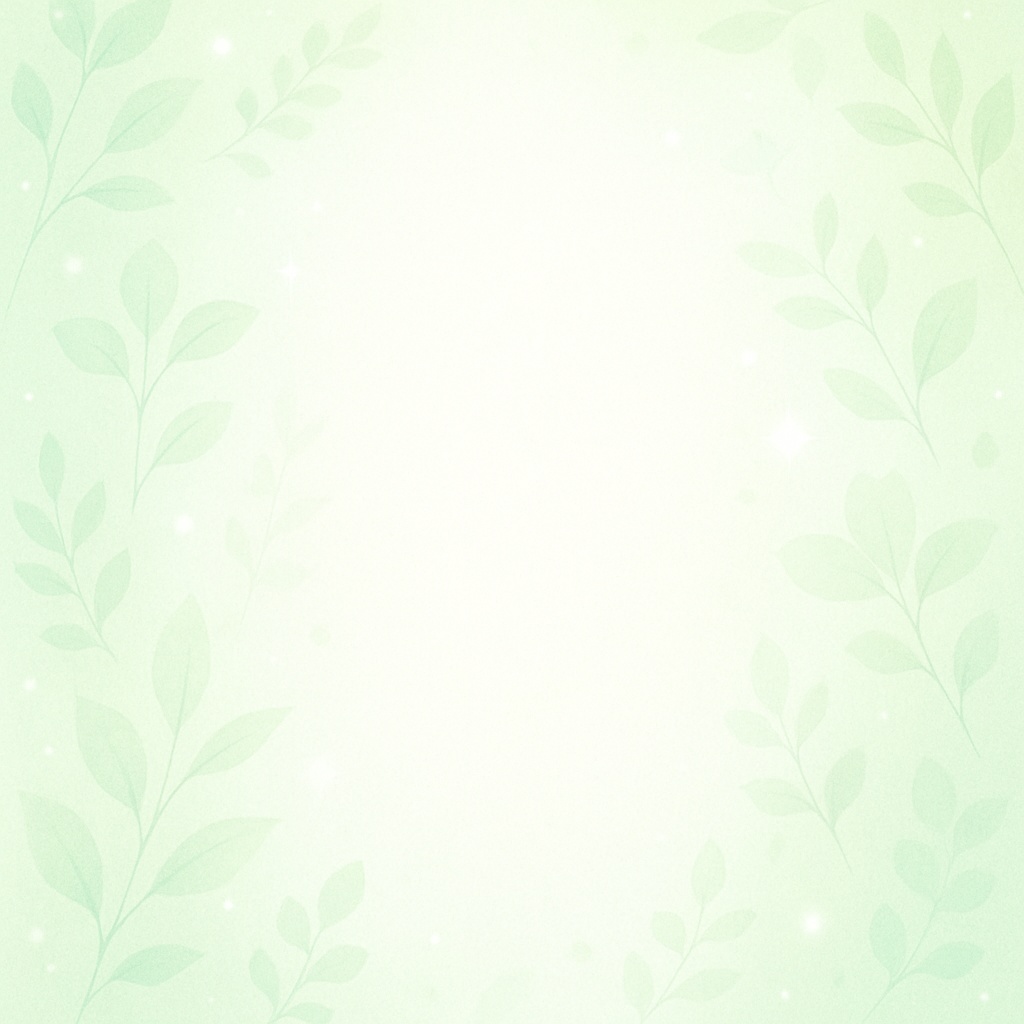 ペールグリーンのナチュラルリーフ