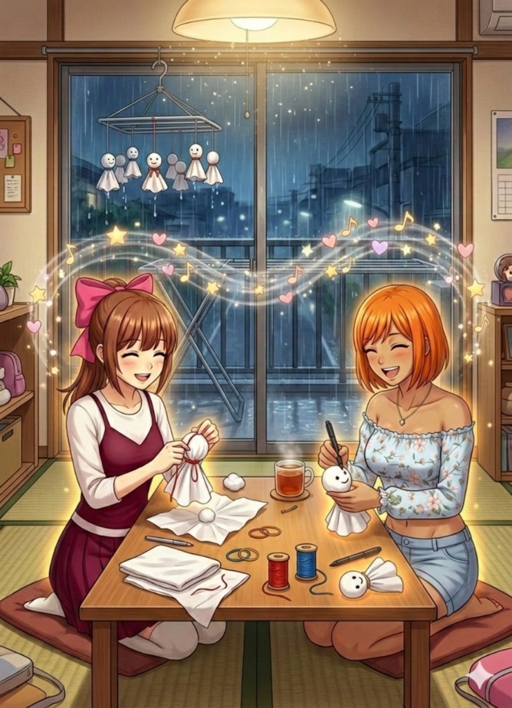 照れ屋のテルちゃん🌞 【照る照る坊主】