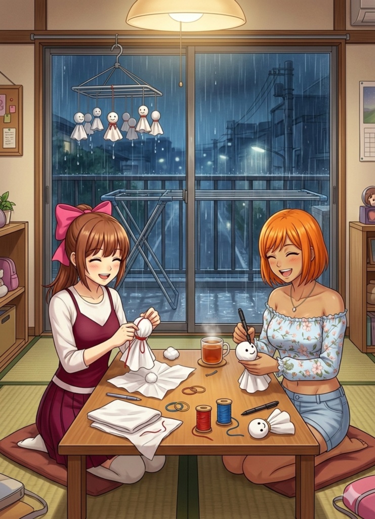 照れ屋のテルちゃん🌞 【照る照る坊主】