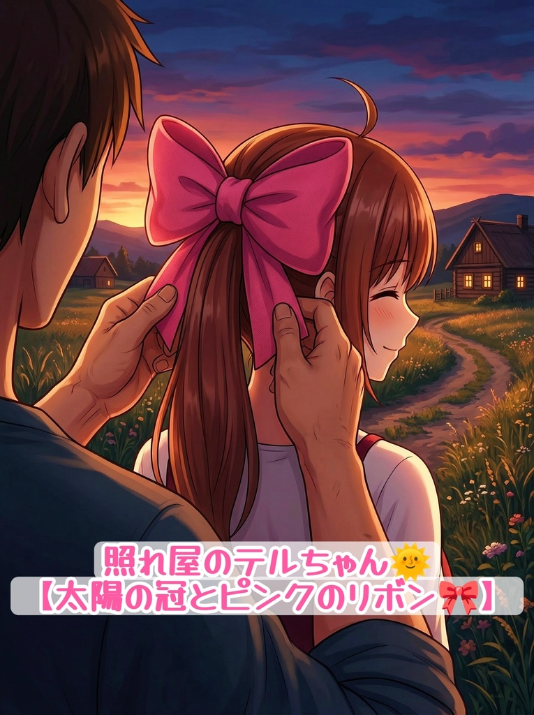 照れ屋のテルちゃん🌞【太陽の冠とピンクのリボン】
