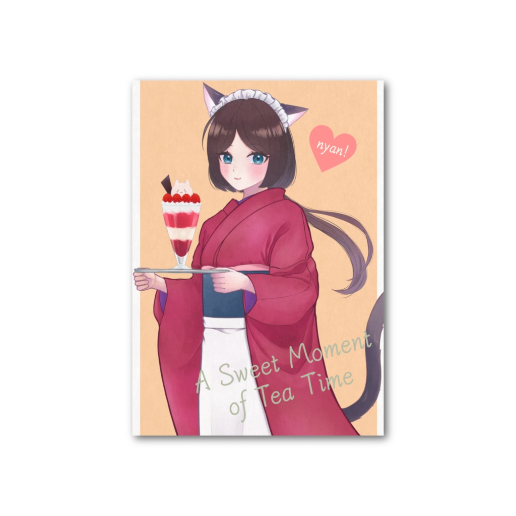 「猫カフェ/ハチワレさん」フォト風カード