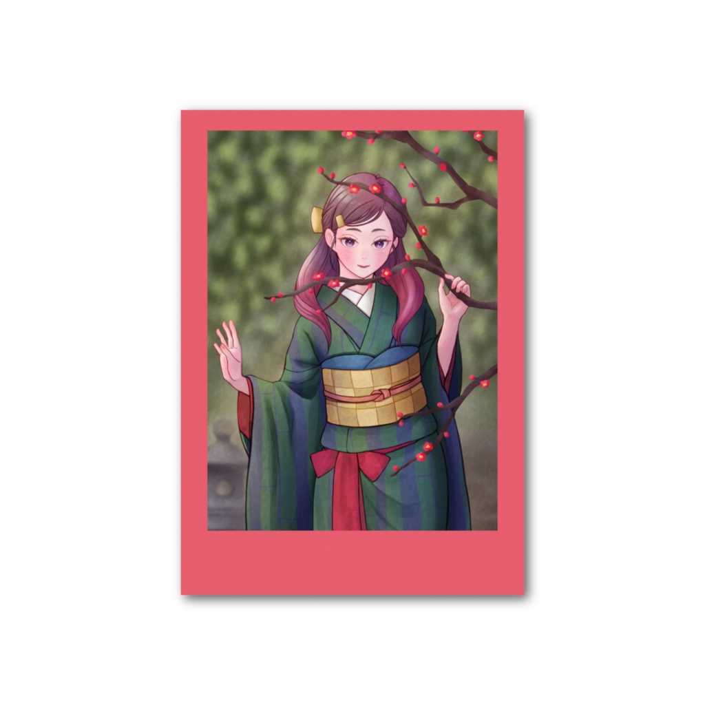 「梅花」フォト風カード