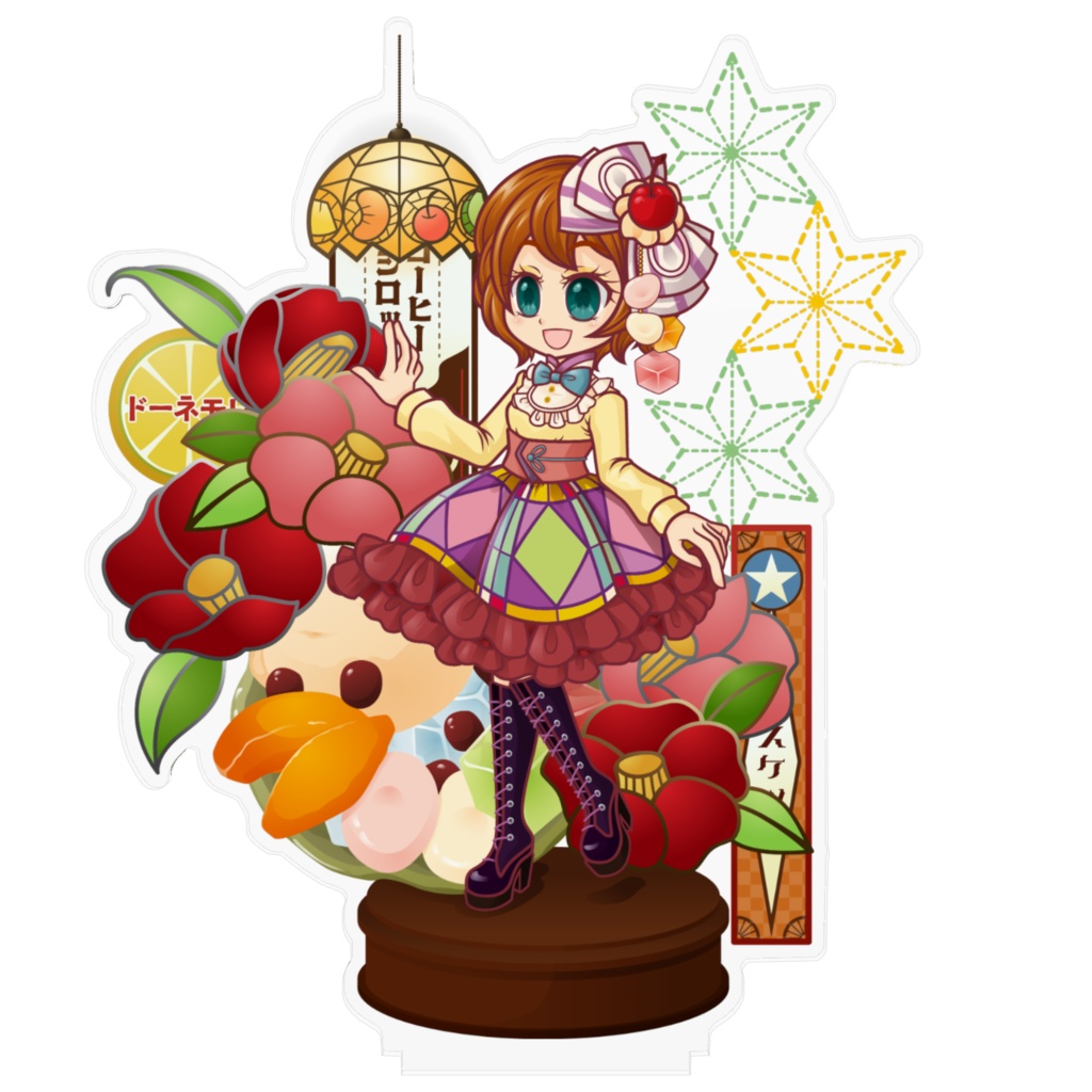 【FunnyfunkyCream】クリームあんみつアクリルスタンド