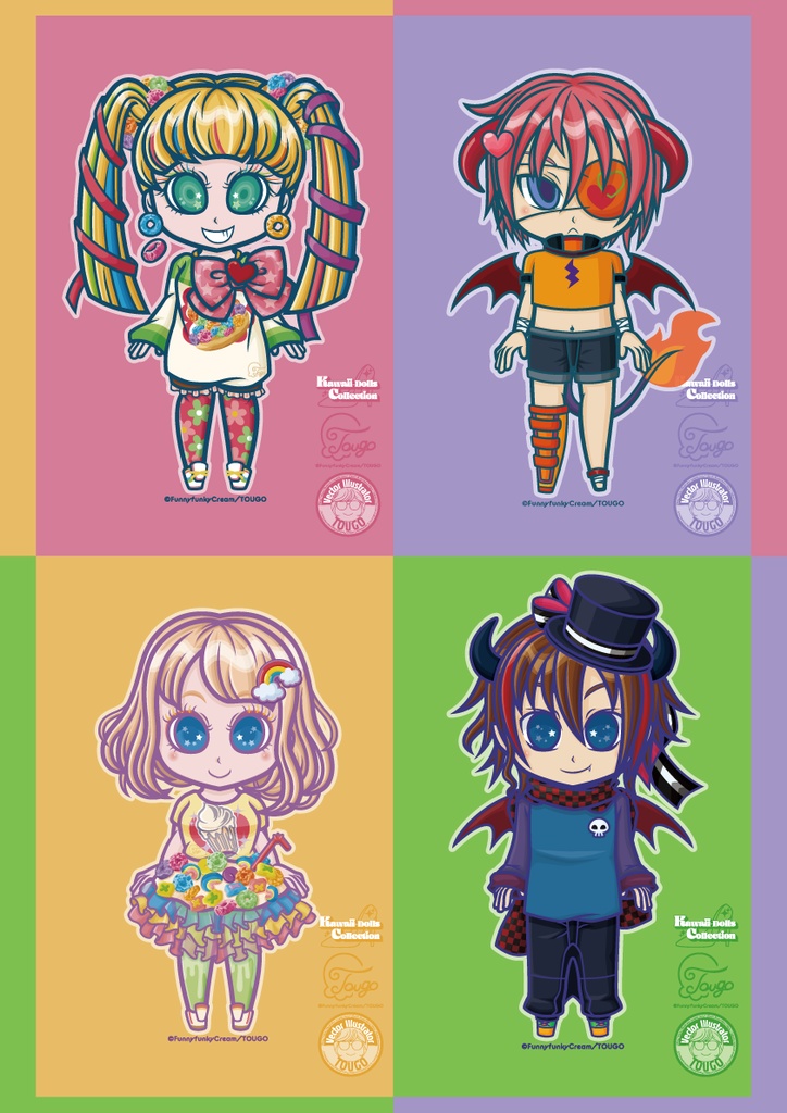 イラスト&ステッカーセット