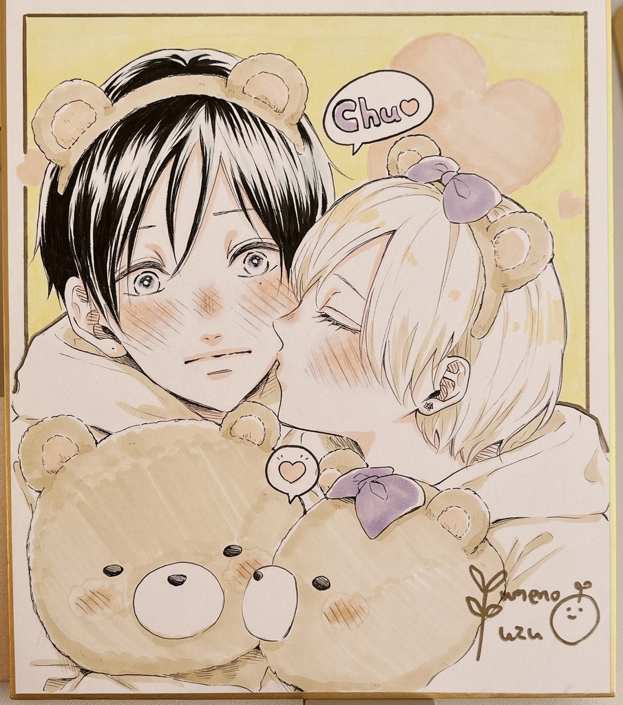 【中色紙原画】遊園地デート🧸💗