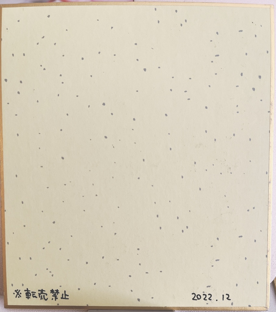 【ミニ色紙原画】雪だるま☃️❄