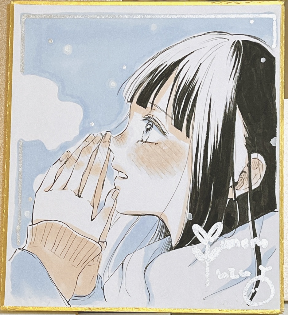 【ミニ色紙原画】JKと初雪❄️🤍