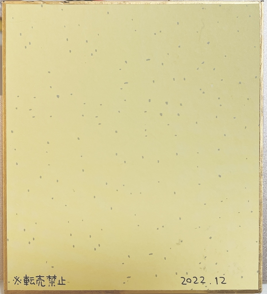 【ミニ色紙原画】お花と女の子🌼*・