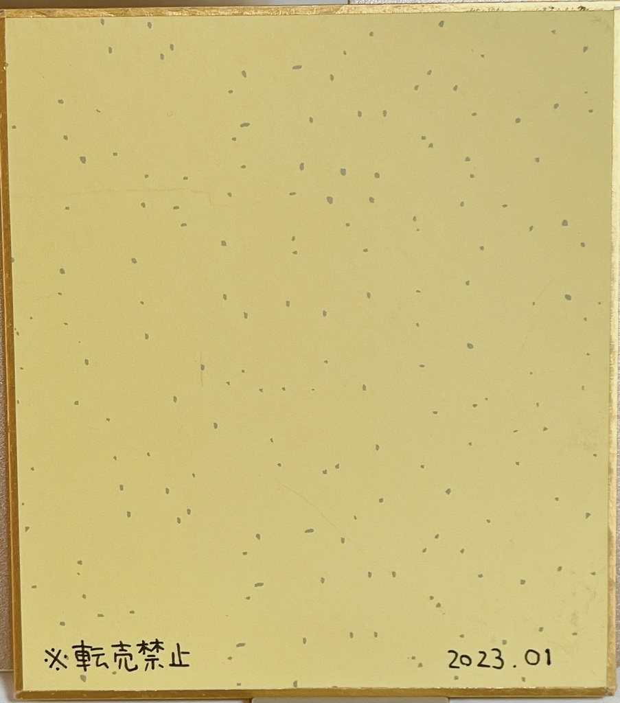 【ミニ色紙原画】もも🍑🎀✨