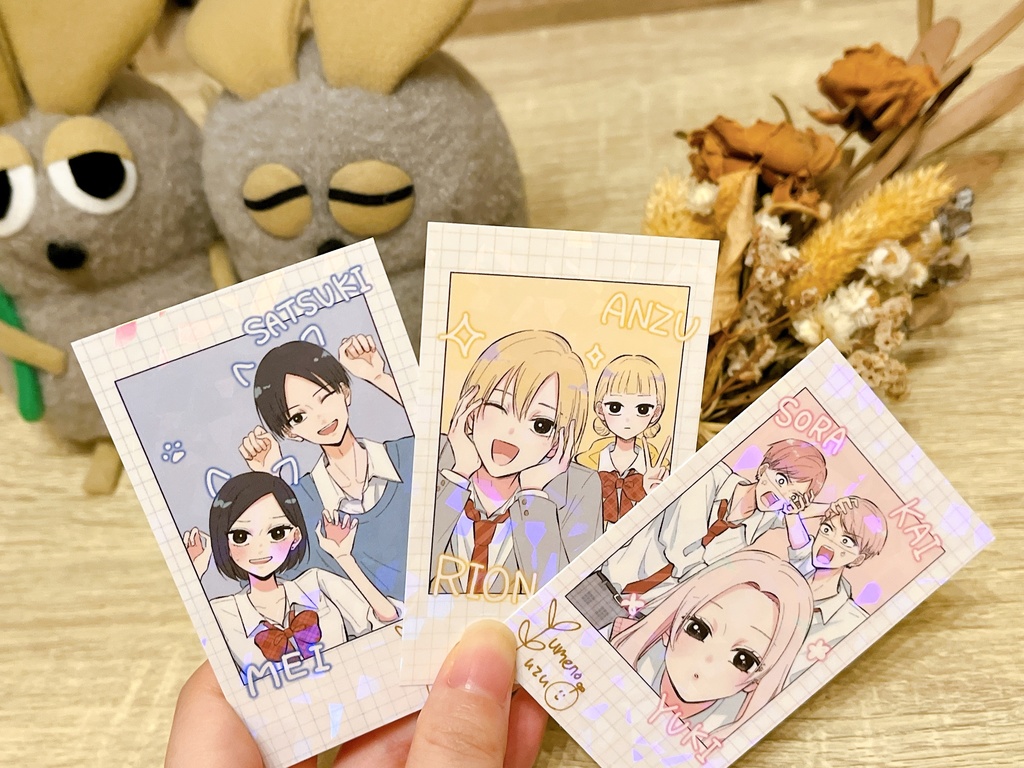 【ホログラム加工】兄妹別チェキ風カード3種セット