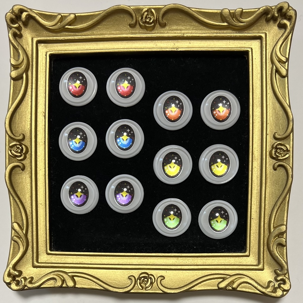 22mm相当 カボションアイ(キラキラ)