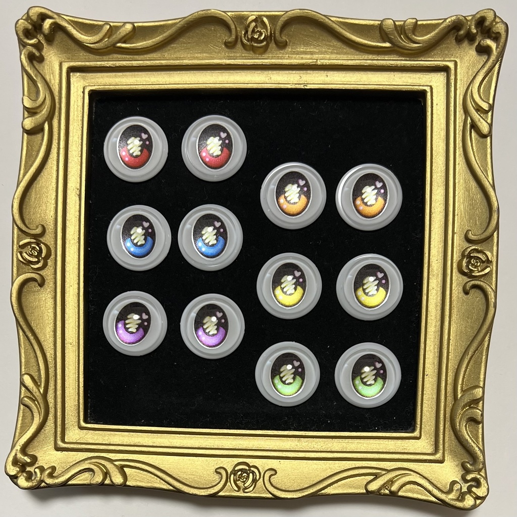 22mm相当 カボションアイ(らくがき)