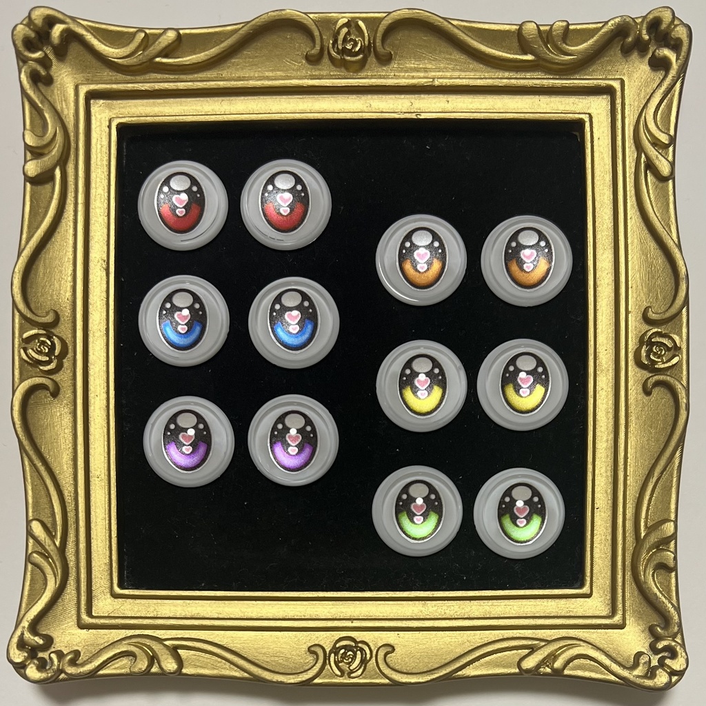 22mm相当 カボションアイ(ポップハート)