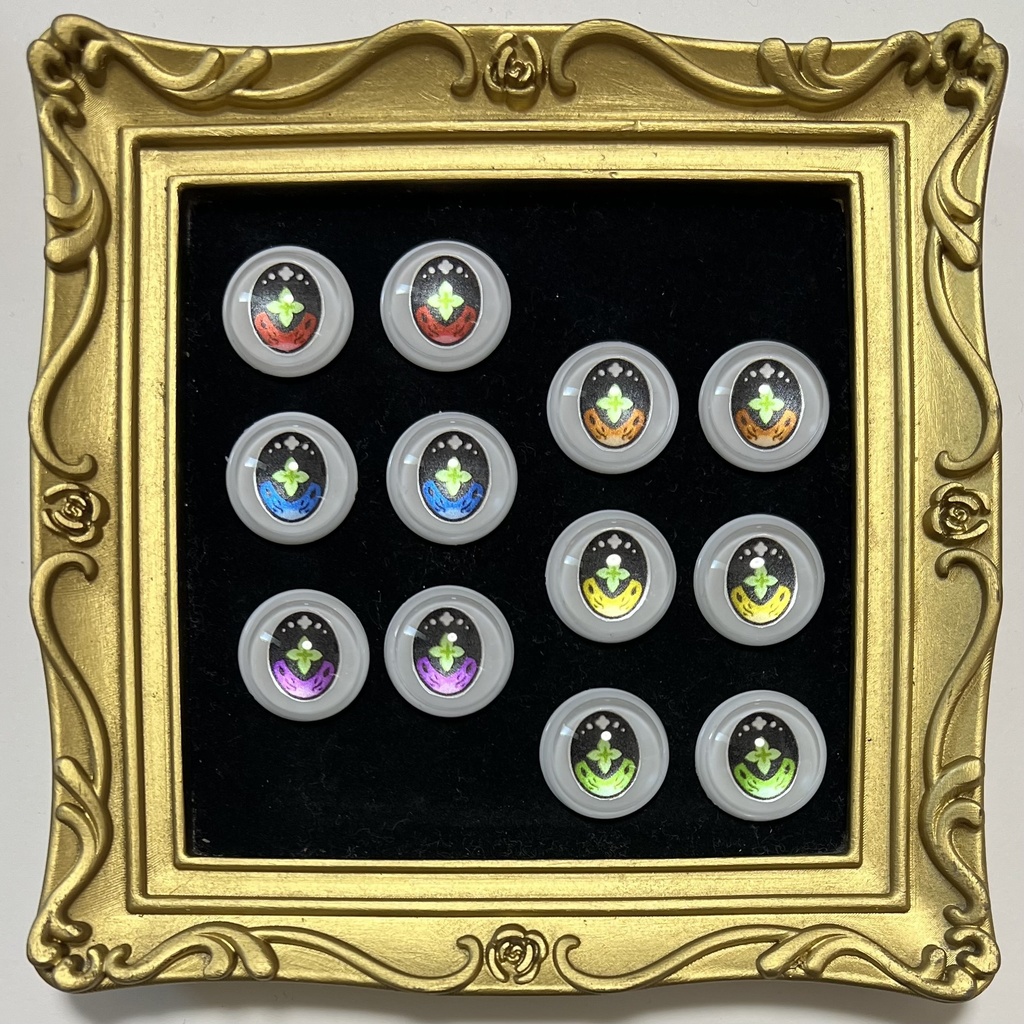 22mm相当 カボションアイ(四葉)