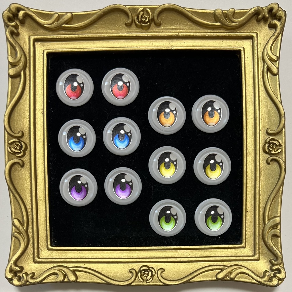 22mm相当 カボションアイ(レトロ)