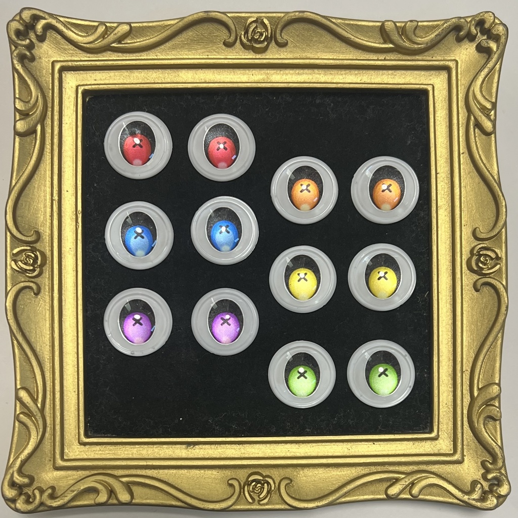 22mm相当 カボションアイ(ミニバツ)