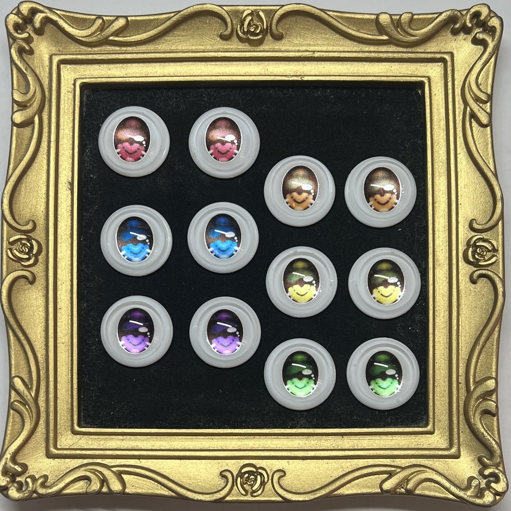 22mm相当 カボションアイ(こころ ミドルハイライト)